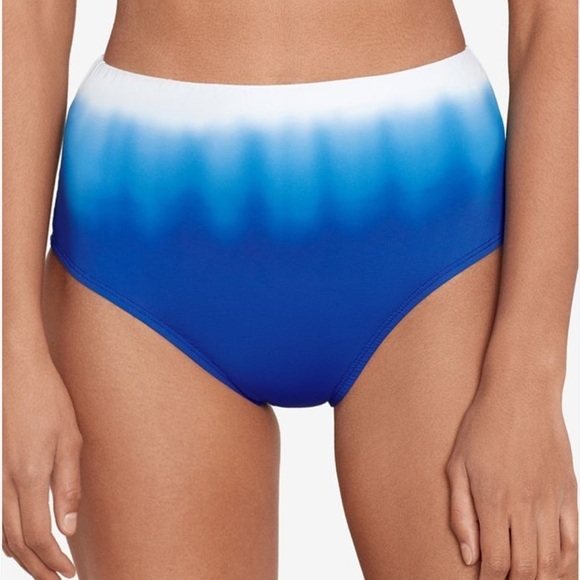 Lauren Ralph Lauren Blue High Rise Ombré Swim Separate Bottoms S 20387256 Size 6 - Picture 2 of 14